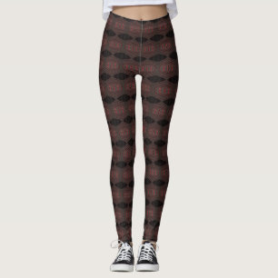 Pricka virvlar runt självbelåtet leggings