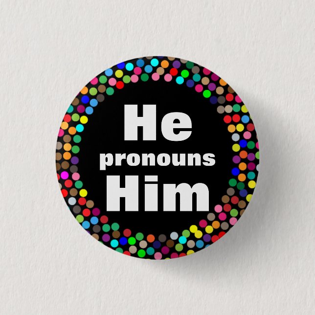 Prickade han honom pronomen knapp (Framsida)