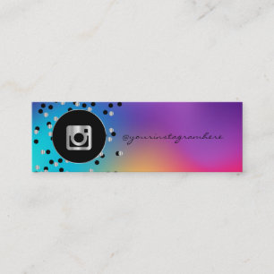 Prickar, Holografisk Instagram Sociala Media Mini Visitkort