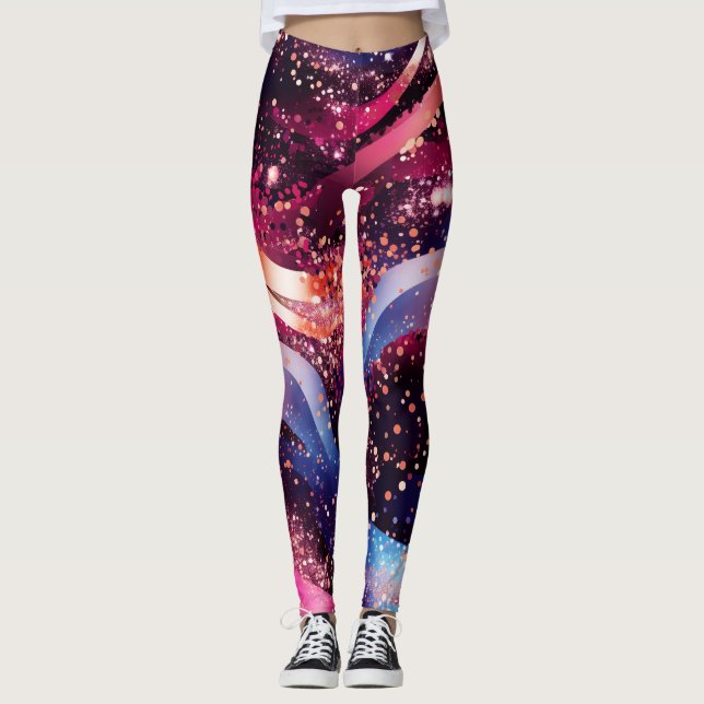 Prickar och fler prickar leggings (Framsida)