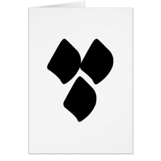 Pricker av kärlek - svart hälsningskort