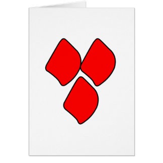 Pricker av röd kärlek - hälsningskort