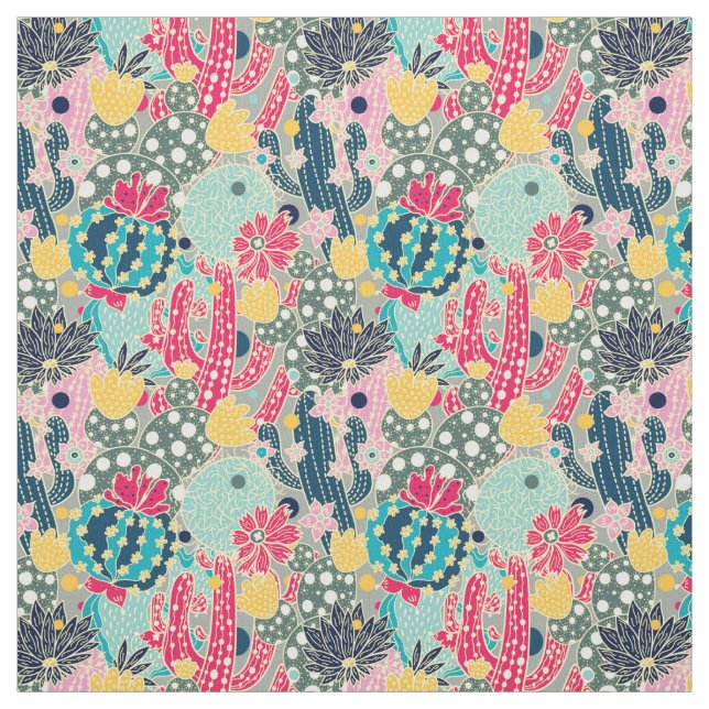 Pricker den färgrika polkaen för Monogram | Tyg (Provkarta)