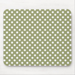 Pricker den gröna polkaen för cederträ Mousepad Musmatta