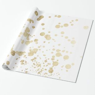 Pricker den guld- eleganta konfettin för den chic presentpapper
