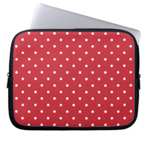 Pricker den röda polkaen för femtiotalstil bärb laptop sleeve