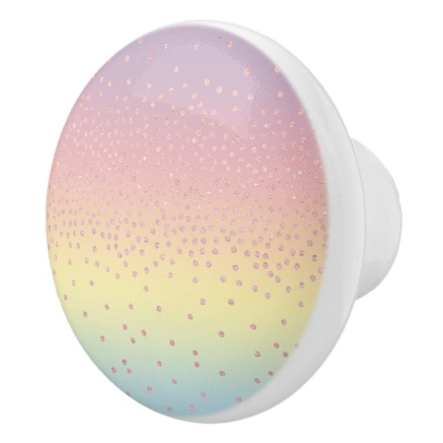 Pricker den rosa guld- glitterkonfettin för knopp (Höger)