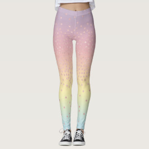Pricker den rosa guld- glitterkonfettin för leggings
