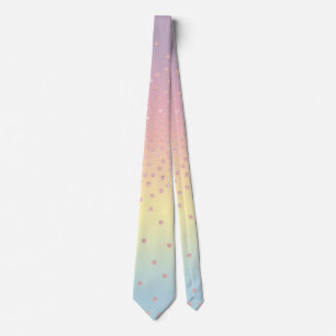 Pricker den rosa guld- glitterkonfettin för slips