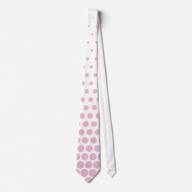 Pricker den rosa polkaen för cameoen modern vit slips (Framsida)