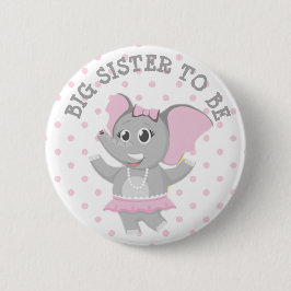 Pricker den rosa polkaen för storasysterelefanten knapp