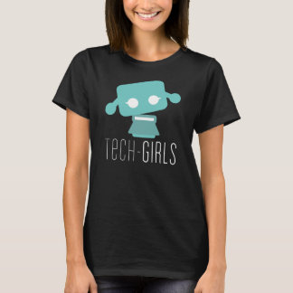Pricker den svart T-tröja för Techflickor med Tee Shirt