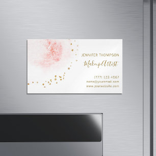 Pricker guld- glitter för rodna blom- Petal Magnetiska Visitkort