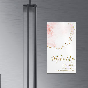 Pricker guld- glitter för rodna blom- Petal Magnetiska Visitkort