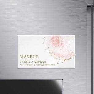 Pricker guld- glitter för rodna blom- Petal Magnetiska Visitkort