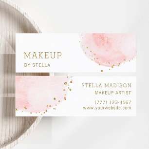 Pricker guld- glitter för rodna blom- Petal Mini Visitkort