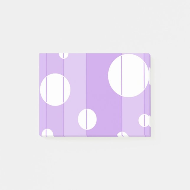 Pricker och görar randig i FairytalePurple Post-it Block (Framsida)