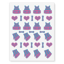 Pricker, och randar klär upp partyshock rosa och