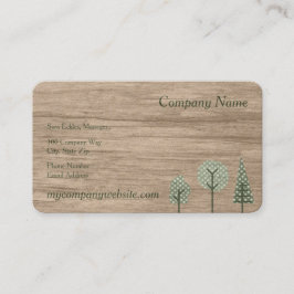 Pricker Wood korngrönt för fauxen trädvisitkorten Visitkort
