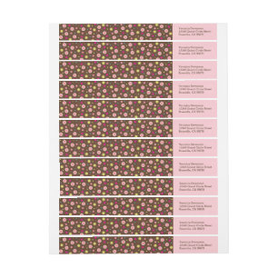 Pricker Wrap-around Returadressetiketter Etikettband