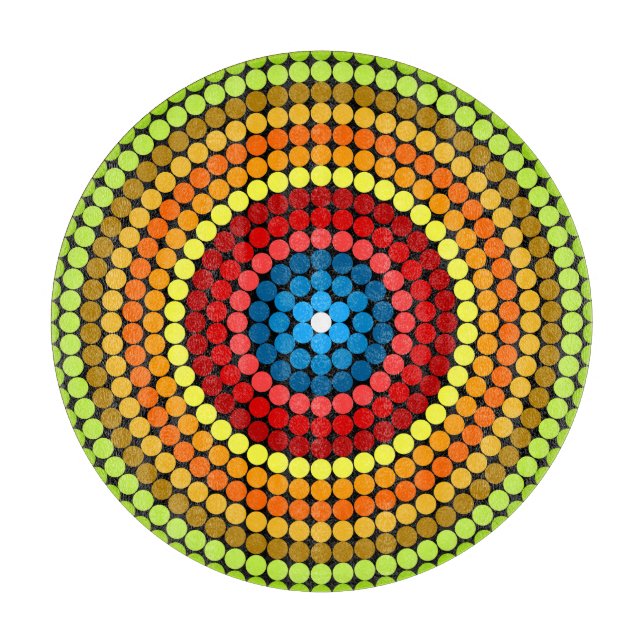 Prickig Abstrakt Mandala Konst Design-65904 (Framsidan)