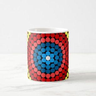 Prickig Abstrakt Mandala Konst Design-65904 Kaffemugg