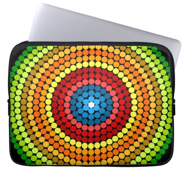 Prickig Abstrakt Mandala Konst Design-65904 Laptop Fodral (Framsidan)