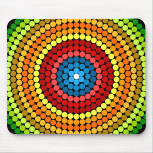 Prickig Abstrakt Mandala Konst Design-65904 Musmatta