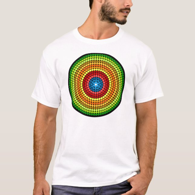 Prickig Abstrakt Mandala Konst Design-65904 T Shirt (Framsida)