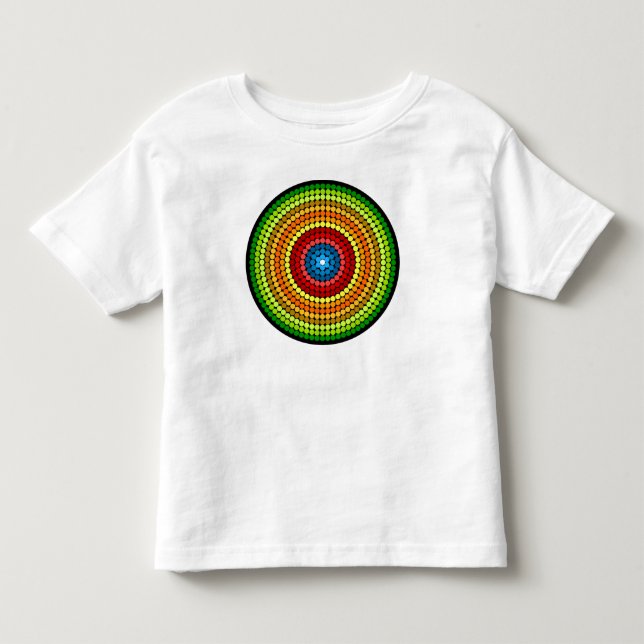 Prickig Abstrakt Mandala Konst Design-65904 T Shirt (Framsida)