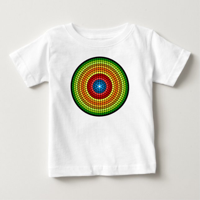 Prickig Abstrakt Mandala Konst Design-65904 T Shirt (Framsida)