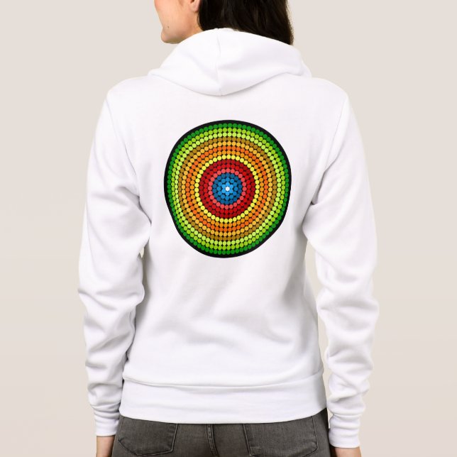 Prickig Abstrakt Mandala Konst Design-65904 T Shirt (Baksida)