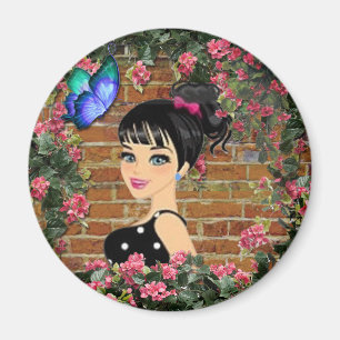 Prickig baby shower magnet