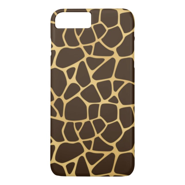 Prickig bakgrund för giraff Case-Mate iPhone skal (Baksida)