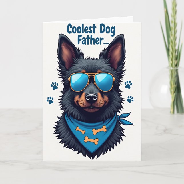 Prickig Cool Hund Kort (Framsida)