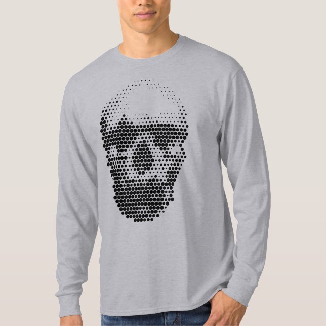 Prickig dödskalle t shirt (Framsida)