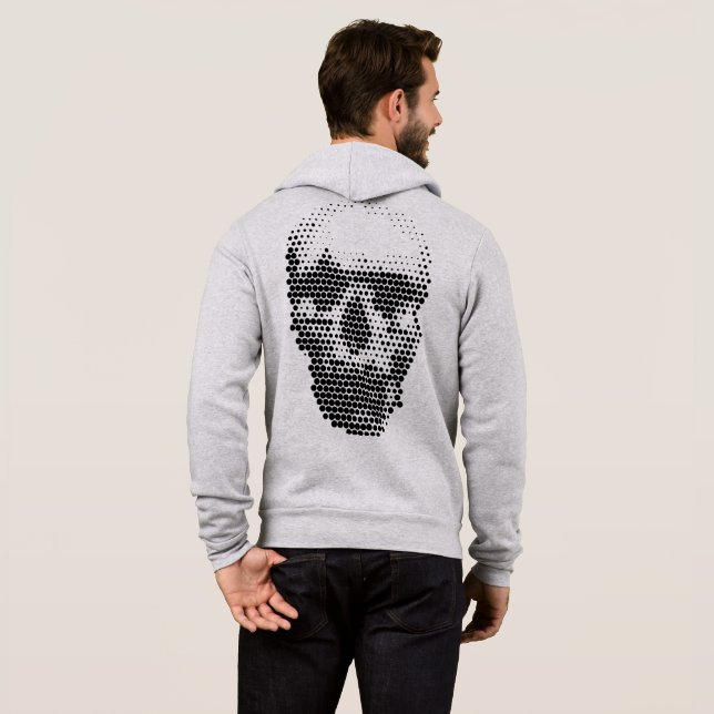Prickig dödskalle t shirt (Hel baksida)