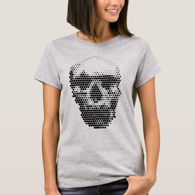 Prickig Dödskalle T-Shirt (Framsida)