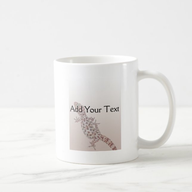 Prickig Gecko för Leopard på sanden Kaffemugg (Höger)