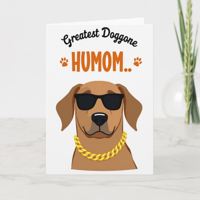Prickig Hund Humom-kort Kort (Framsida)