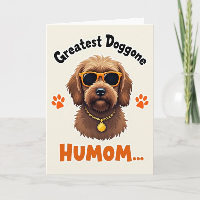 Prickig Hund Största Vän Kort (Framsida)