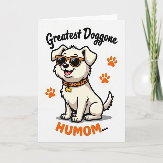 Prickig Hund Vän Kort (Framsida)