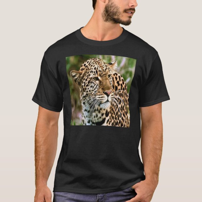 Prickig Leopardskjorta T-shirt (Framsida)