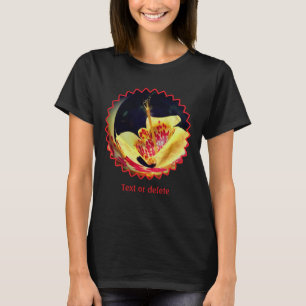 Prickig lilja blomster abstrakt personlig t shirt
