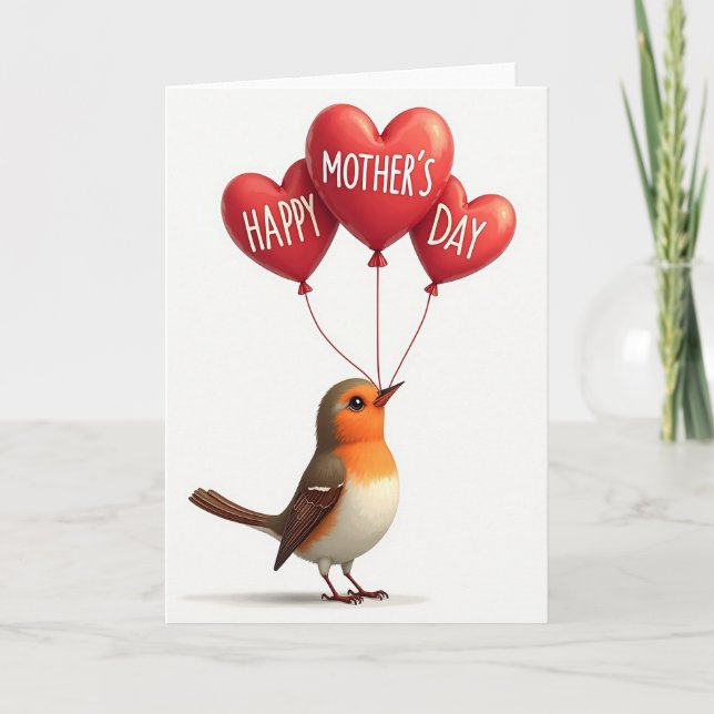 Prickig Mamma Grattis Kort (Framsida)