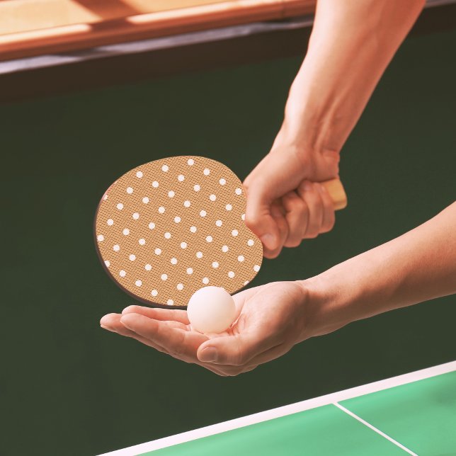 Prickig Orange Förtjusning Pingisracket (Dotty Delight Orange Ping Pong Paddle)
