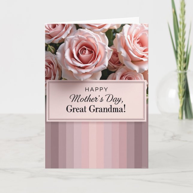 Prickig Pastell Blomster Kort (Framsida)