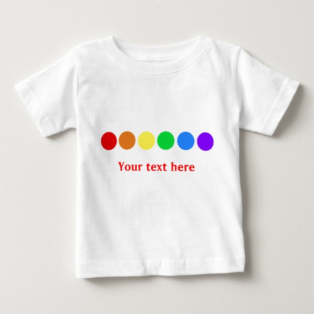 Prickig regnbåge - anpassa t-shirt (Framsida)