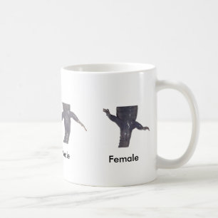 Prickig Salamandermanlig vs. den kvinnliga muggen Kaffemugg