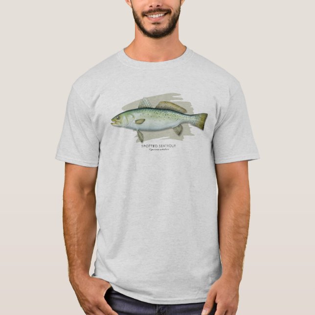 Prickig Seatrout T-tröja Tröja (Framsida)